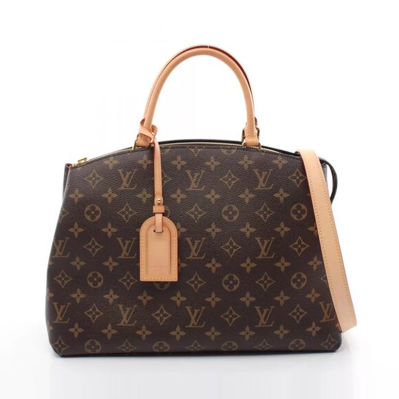 LOUIS VUITTON Grand Palais MM handbag Crossbody Monogram Used Women - Picture 1 of 7